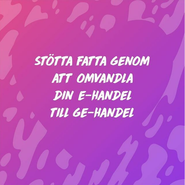 Handla online + Bidra till Fatta = SANT🛒->💛
Vi behöver din hjälp. Team Together, appen där butikerna donerar pengar till välgörenheter när du handlar online. Ladda ner appen där appar finns och välj att stötta oss med din e-handel💛
teamtogether.se/c/v08EbkgXwugK…