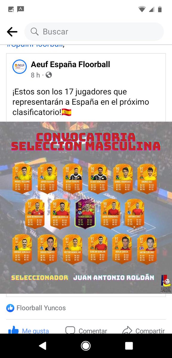 La AEUF ha convocado a los 17 Avengers, que nos representarán 🇪🇦 en os próximos clasificatorios.
Desde el Club #Floorball Yuncos, os deseamos toda la suerte del mundo. Y recordad ¡Os queremos 3000!
