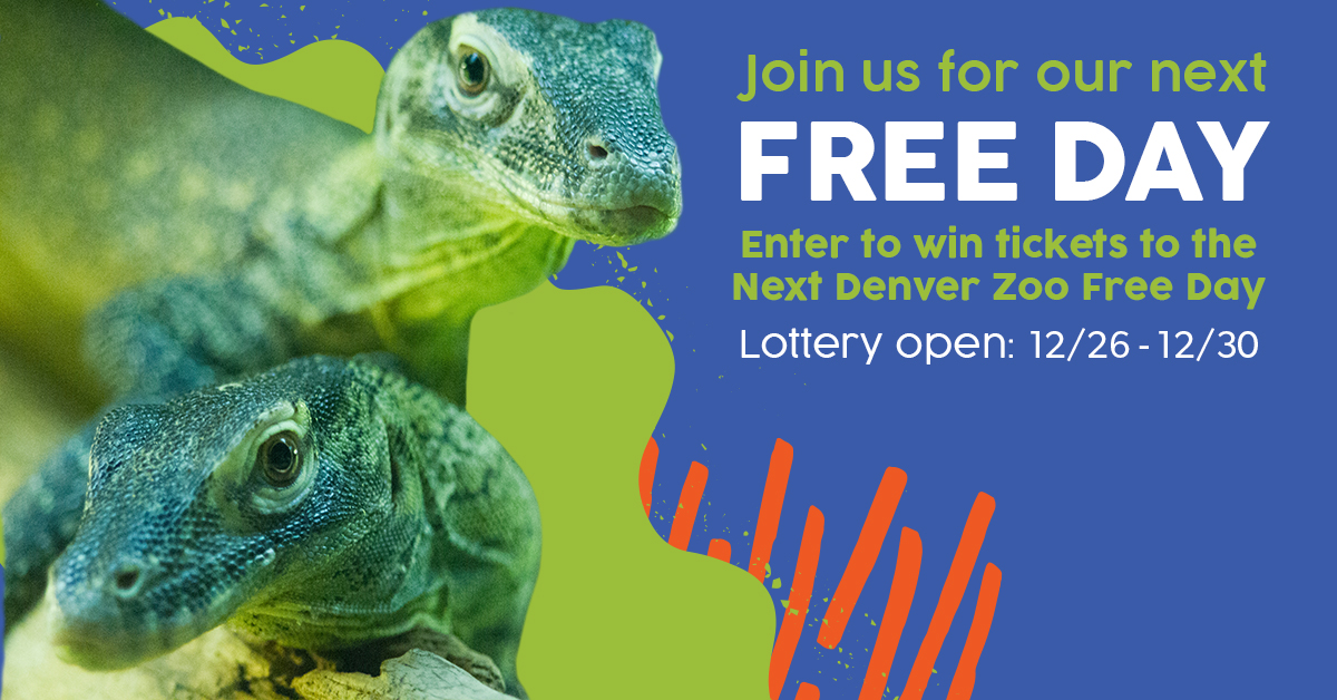 Denver Zoo is offering 7 Free Days throughout 2022. To provide the best experience for everyone, we're offering a limited number of tickets for each Free Day, using an online lottery system. Our first Free Day is on Jan. 7, and the lottery opens Dec. 26. denverzoo.org/free-days/