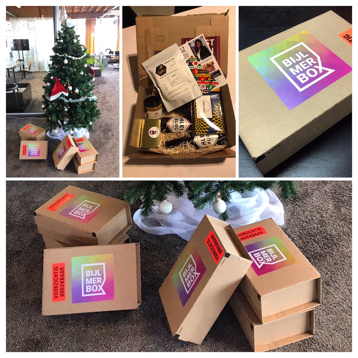 Heerlijke lokale producten uit #BijlmerBox uit <a href="/adamzuidoost/">Amsterdam Zuidoost</a> als #kerstpakket ! #supportyourlocal #MerryChristmas