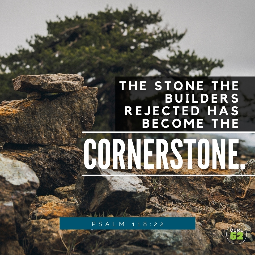 gcctweets's tweet photo. This week's memory verse is Psalm 118:22 - The stone the builders rejected has become the cornerstone.

#Core52 #LoveGrowInspire #GreenwoodCC https://t.co/m88sUG7mgj
