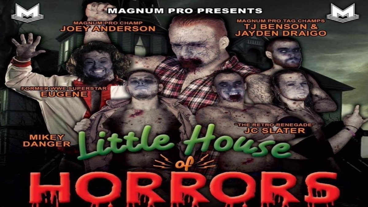 IWTV (@indiewrestling) on Twitter photo JUST ADDED
<a href="/MAGNUMWRESTLING/">MAGNUM WRESTLING</a> presents
Little House Of Horrors!
Featuring
<a href="/eldevante/">devinthømas</a> v <a href="/YOGASAULT/">ヨガモンスター Mike Sydal RYT</a>
@TheBadBoyBenson & Jayden Draigo v <a href="/NautilusGnB/">Shawn Nautilus/Gator</a> <a href="/CopperheadDuke/">One-eyed snake man</a>
<a href="/D_Peppercricket/">Donnie Peppercricket</a> v <a href="/UGeneDinsmore/">"Eugene" Nick Dinsmore</a>
+ <a href="/JaysinStrife/">Jackie Tan</a> <a href="/SlaterApproved/">JC Slater</a> & more!
Watch it now
independentwrestling.tv/player/Bx4pWdr… JUST ADDED
<a href="/MAGNUMWRESTLING/">MAGNUM WRESTLING</a> presents
Little House Of Horrors!
Featuring
<a href="/eldevante/">devinthømas</a> v <a href="/YOGASAULT/">ヨガモンスター Mike Sydal RYT</a>
@TheBadBoyBenson & Jayden Draigo v <a href="/NautilusGnB/">Shawn Nautilus/Gator</a> <a href="/CopperheadDuke/">One-eyed snake man</a>
<a href="/D_Peppercricket/">Donnie Peppercricket</a> v <a href="/UGeneDinsmore/">"Eugene" Nick Dinsmore</a>
+ <a href="/JaysinStrife/">Jackie Tan</a> <a href="/SlaterApproved/">JC Slater</a> & more!
Watch it now
independentwrestling.tv/player/Bx4pWdr…