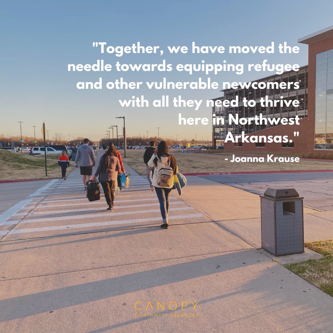 Previously, NWA welcomed 57 new neighbors in our largest full year of resettlement. By the end of Dec. 2021, we will have resettled 110 people since Oct, including Afghans &amp; families from the Dem. Rep. of Congo, Syria &amp; Rwanda. Read our reflection on yr 5: canopynwa.org/canopyblog/202…