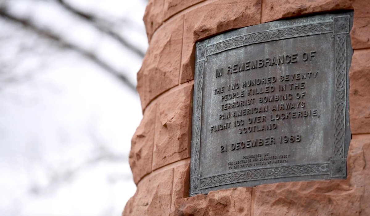 FBI's tweet photo. Thirty-three years after the bombing of Pan Am Flight 103 over Lockerbie, Scotland, the #FBI and our partners are still seeking justice for the 270 victims. https://t.co/EOKCJNnWSB https://t.co/DVAGY786y1