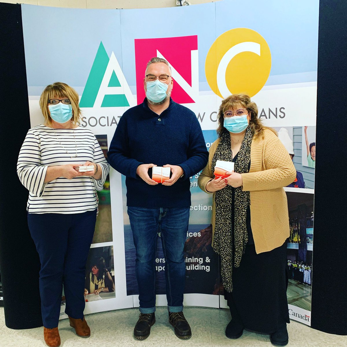 StMarksChurchNL's tweet photo. Today St. Mark’s delivered 82 $25 grocery gift cards to the    @ANC_of_NL. These cards will help during the Christmas season and beyond as the ANC help families settle into life in Canada. We have a long relationship with the ANC. https://t.co/5NWGgE6h6w
