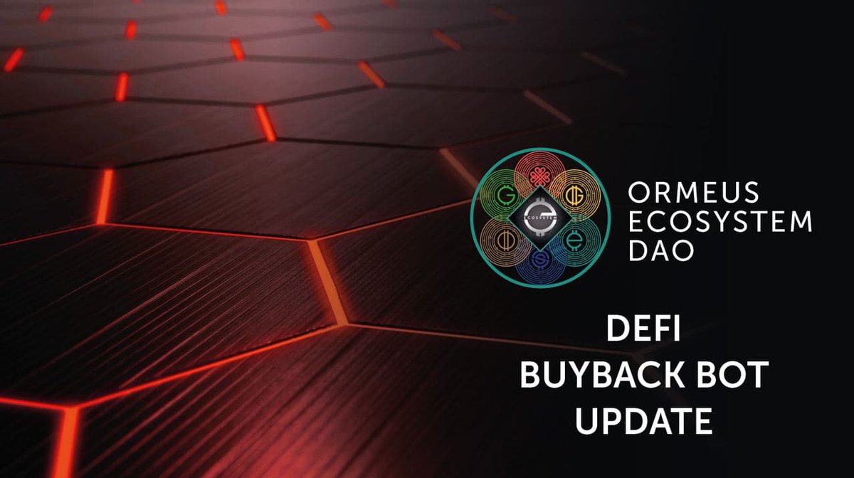 ormeusecosystem's tweet photo. DeFi Buyback Bot Update

We want to update you on one of our current components that is in final development this week—the DeFi buyback bot, which connects directly with PancakeSwap.  

See full update 👉https://t.co/6RqVfb9nXQ https://t.co/7SaV1xzOwG