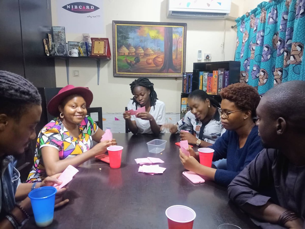 nibcardgames's tweet photo. Today, we playtested LAST CARD; a card drafting game where players try not to pick the last card to qualify to win. It's gets crazier as the deck reduces😂 🙏🏽♥️♟️🃏🎲

#NIBCARDGamesCafé #TabletopGamesEnthusiasts #BoardGamesGeek #PlaytestingTuesdays #PlaytestTuesday #LastCard https://t.co/5yqIPhxBnw