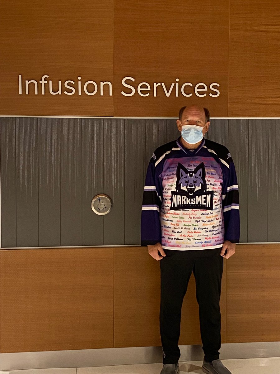 pwsheridan's tweet photo. many thanks to the Fayetteville marksman @marksman_hockey for their efforts in fighting cancer.  Those of us fighting to beat the disease appreciate your support. thank you Jason! @J_Binkley7 https://t.co/67V1xXLnon