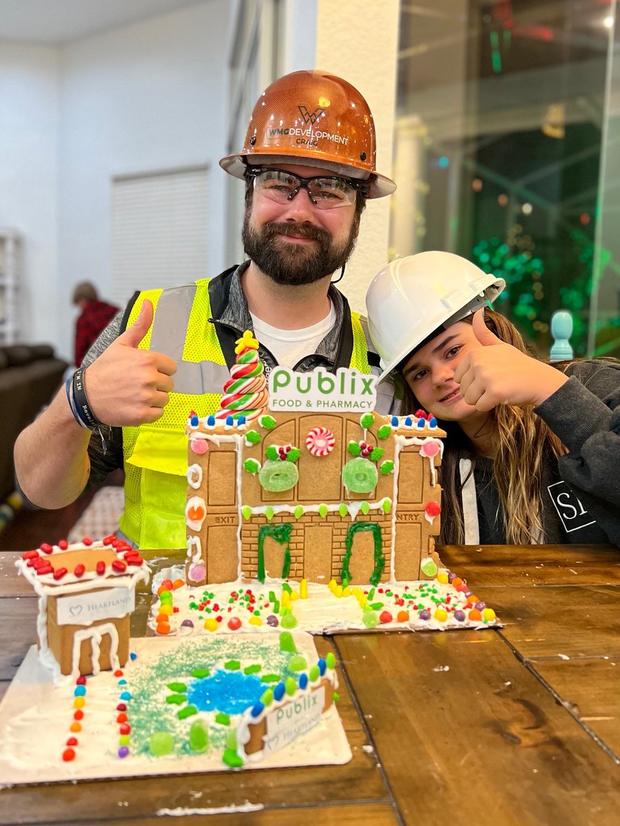 WMGDev's tweet photo. Fa la la la LOTS of gingerbread around here! Our team gets creative with these delicious structures! 

#WMGDevelopment #HolidaySeason #Publix #Gingerbread https://t.co/8PKcEPqONb