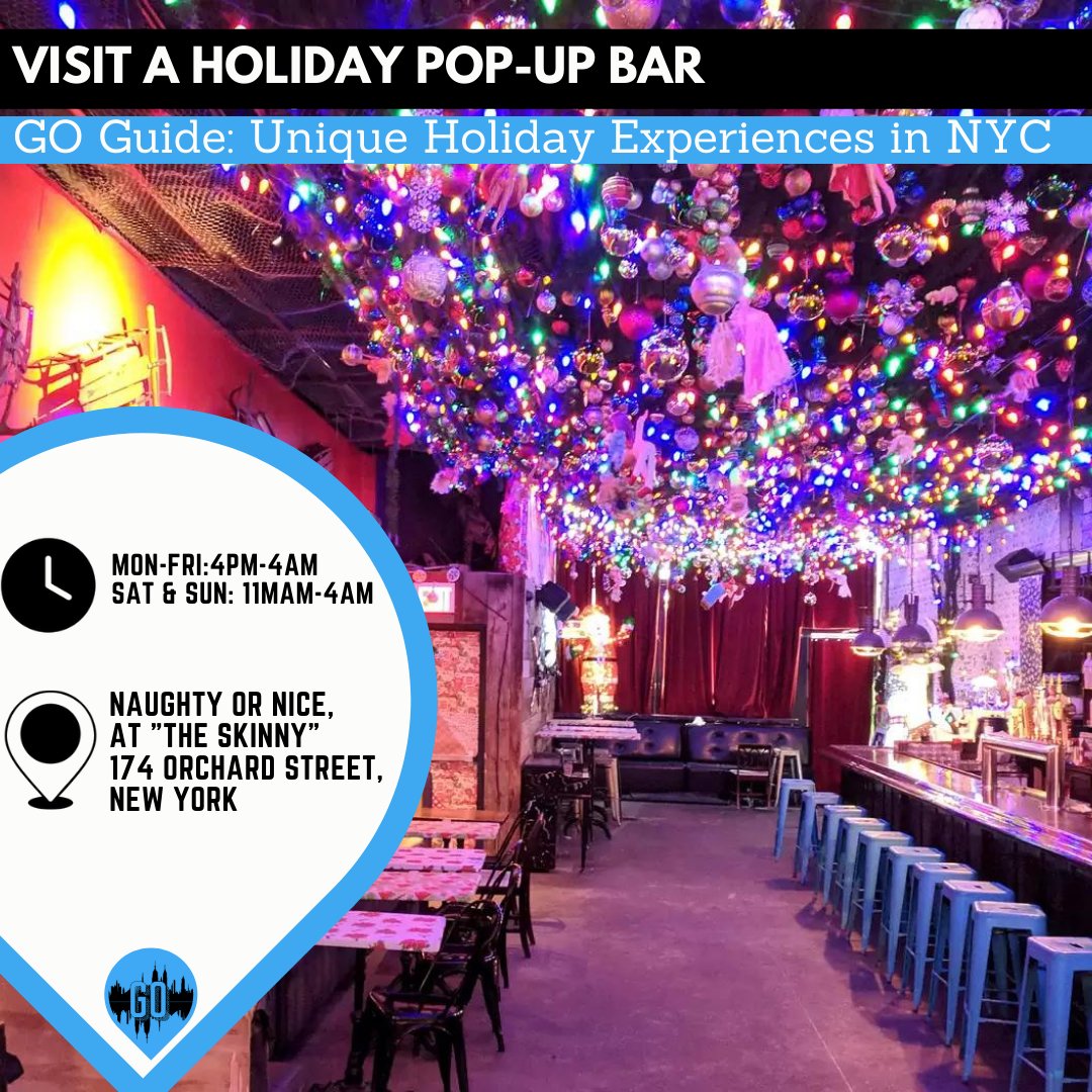 GothamOracle_GO's tweet photo. Looking to ditch the popular attractions and try something new? Look no further, we've put together a list of unique holiday experiences just for you.🎅🏻☃️ Part 2
Let us know your favorite ideas in the comments!👇🏻
#christmasinnyc #christmasdrinks #nycattractions #nycsights #nyc https://t.co/sflso34AnY