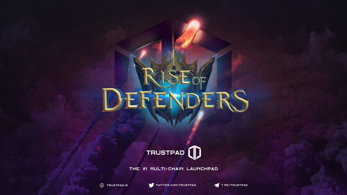 TrustPad (@trustpad) on Twitter photo ⚔️ Rise Of Defenders is launching on <a href="/TrustPad/">TrustPad</a> 🚀
🛡️ <a href="/DefendersRise/">Rise of Defenders Secure Account</a> is a #Metaverse #NFTgame, where players can create kingdoms, recruit troops and battle with other players ⚔️
🗓️ #IGO Date: Dec 29th, 11:00 UTC 🚀
Pool Details 👉 trustpad.io/pool/rod
#P2E #PlayToEarn #NFTs ⚔️ Rise Of Defenders is launching on <a href="/TrustPad/">TrustPad</a> 🚀
🛡️ <a href="/DefendersRise/">Rise of Defenders Secure Account</a> is a #Metaverse #NFTgame, where players can create kingdoms, recruit troops and battle with other players ⚔️
🗓️ #IGO Date: Dec 29th, 11:00 UTC 🚀
Pool Details 👉 trustpad.io/pool/rod
#P2E #PlayToEarn #NFTs