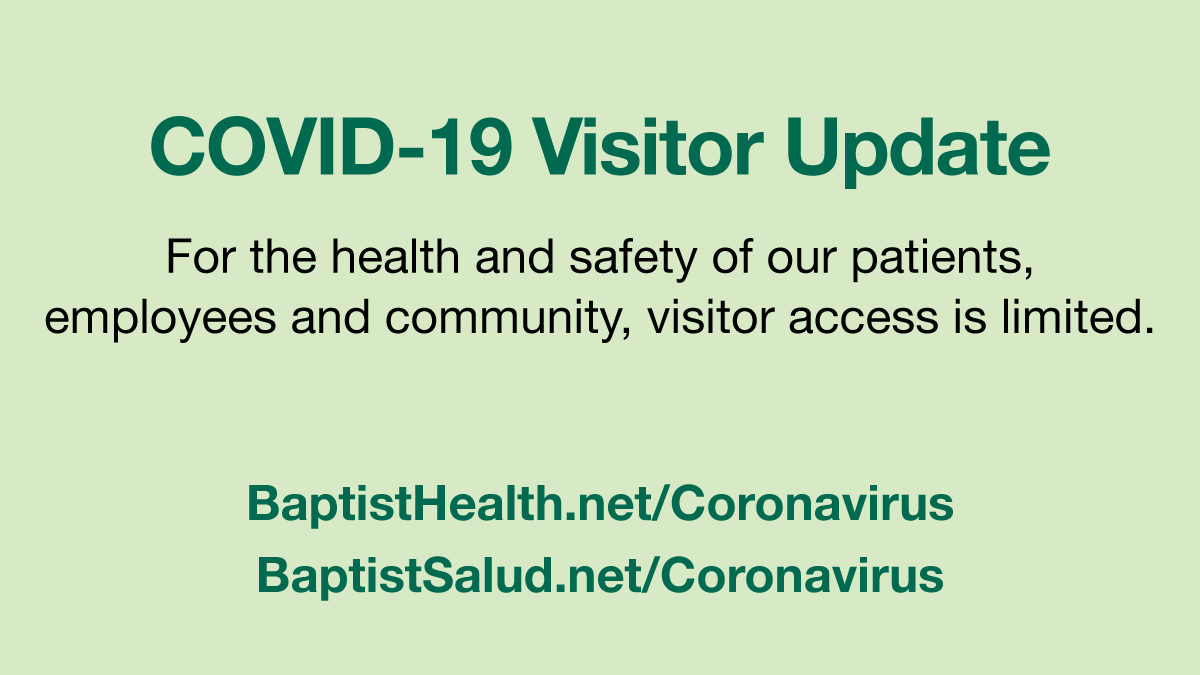 For the health and safety of our patients and staff, we have updated our visitor policy. For the latest information and visiting schedule, visit bit.ly/3H4kYqA
