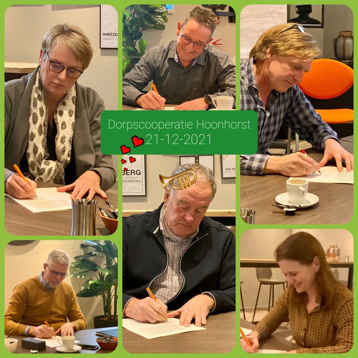 Antje_Kingma's tweet photo. Dorpscoöperatie Hoonhorst is een feit ❤️ Mooie en belangrijke stap op het pad van ‘heel Hoonhorst koopt Kappers’ 😄 #goedgoan #mooiwerk #onscafé https://t.co/V0sYrk7xCt