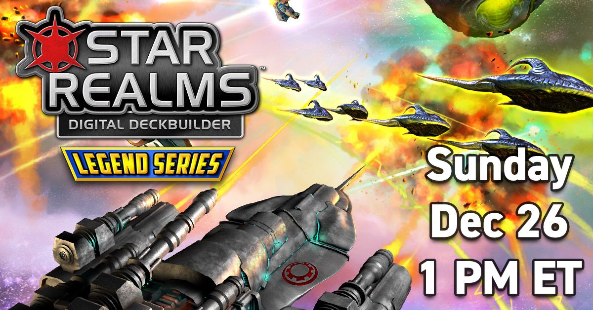 StarRealms's tweet image. Star Realms Digital Legend Series THIS Sunday!

Winner becomes a card in the game and gets a sweet trophy! 🏆There’s already 33 people signed up, it’s going to be awesome!

Find out more 👉 starrealms.com/star-realms-di…