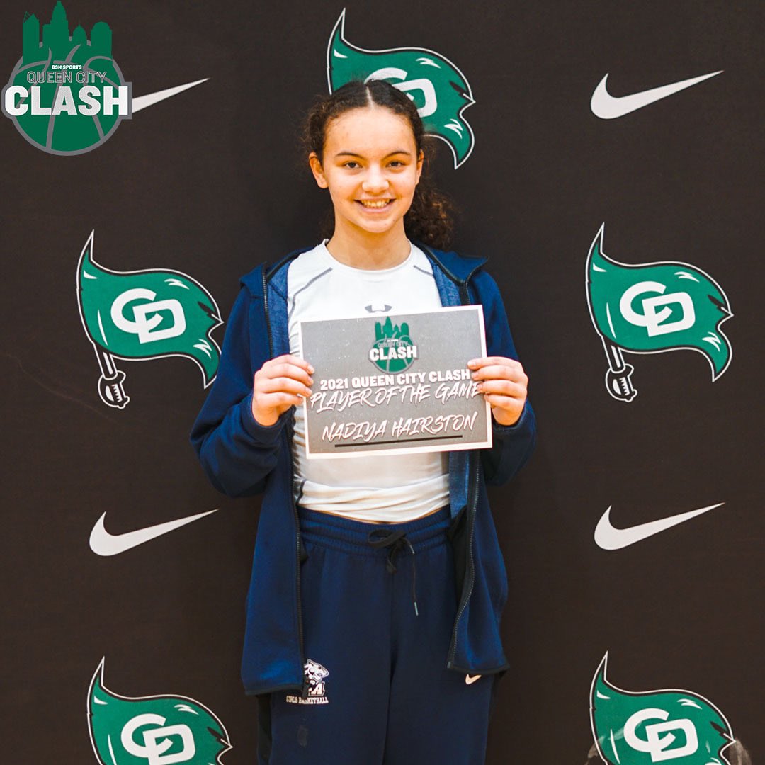 Congrats to Nadiya Hairston from High Point Christian, for earning Player of the Game‼️