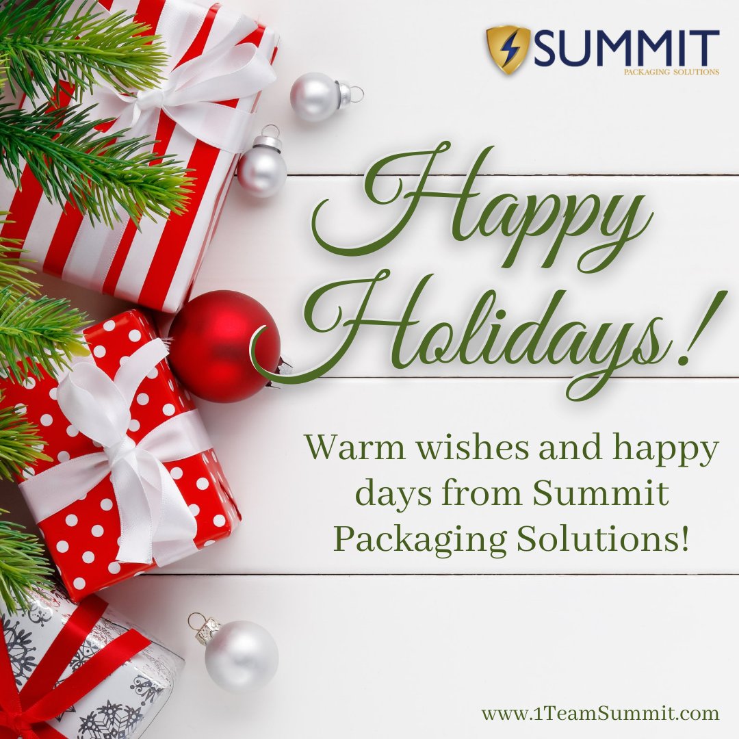 Happy Holidays from Summit Packaging Solutions!