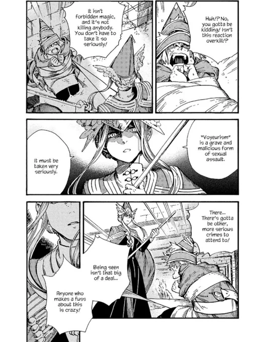 Wow! A voyeur character being properly punished and sexual harassment being portrayed as a serious crime and not as comedic relief in a manga? Incredible! 