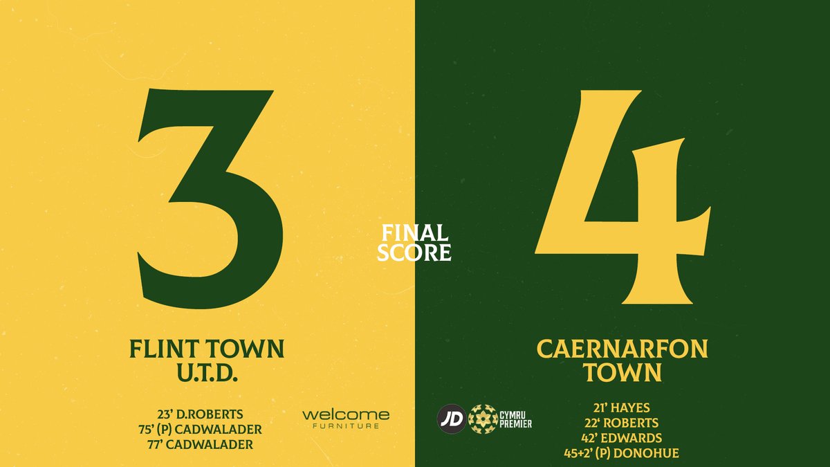 Full-Time
We Take Away 3 Points Back To Caernarfon
#UnClwb