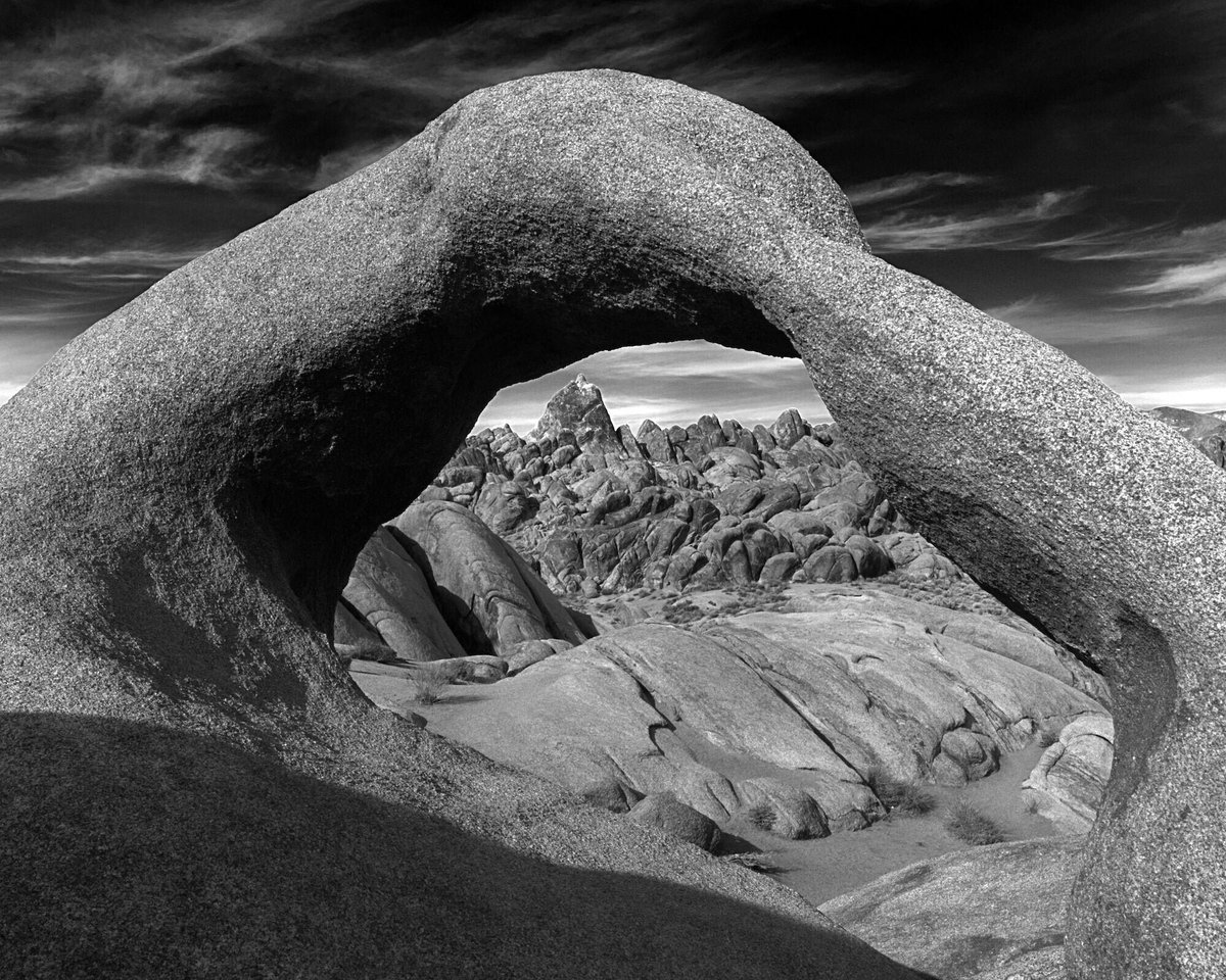 Excited to share the latest addition to my #etsy shop: The Arch etsy.me/3yQFbNn #photography #landscapescenery #pictorem #mountains #california #alabamahills #rocks #landscape #desert