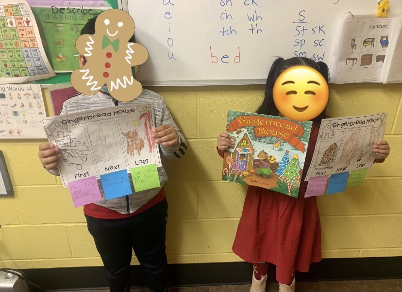 OliveraSLP's tweet photo. It’s Gingerbread Week in Speech! My favorite!!@Hampton_Street #MineolaProud https://t.co/fUwIYDY8L1