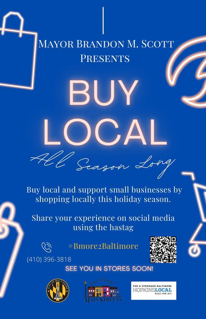 If you’re planning on doing some last minute shopping, buy local and support our small businesses. They are the cornerstone of our city’s economy so show them some holiday love.