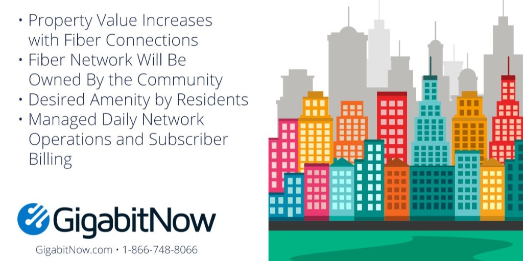 Does your community need better #Internet?
Give your residents the top amenity of #FiberInternet from #GigabitNow.  Learn why you need faster Internet, gigabitnow.com/about
#Broadband #HighSpeedInternet #Gigabit #FTTH