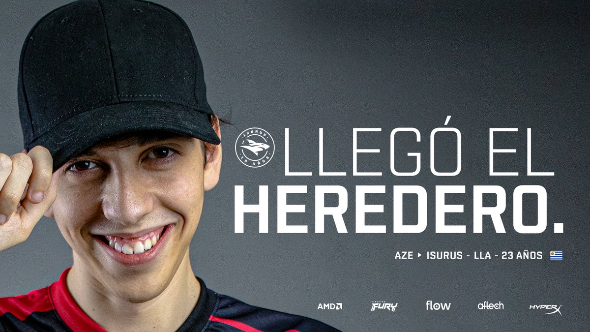teamisurus's tweet photo. ¡EL HEREDERO! 🔜 👑

Le damos la bienvenida a @midflare, quien será nuestro MID suplente y sexto jugador para @LLA 2022.

¡Ahora sí, vamos por la copa! 🏆

#GoISG 🦈 https://t.co/7UTBadhK0l