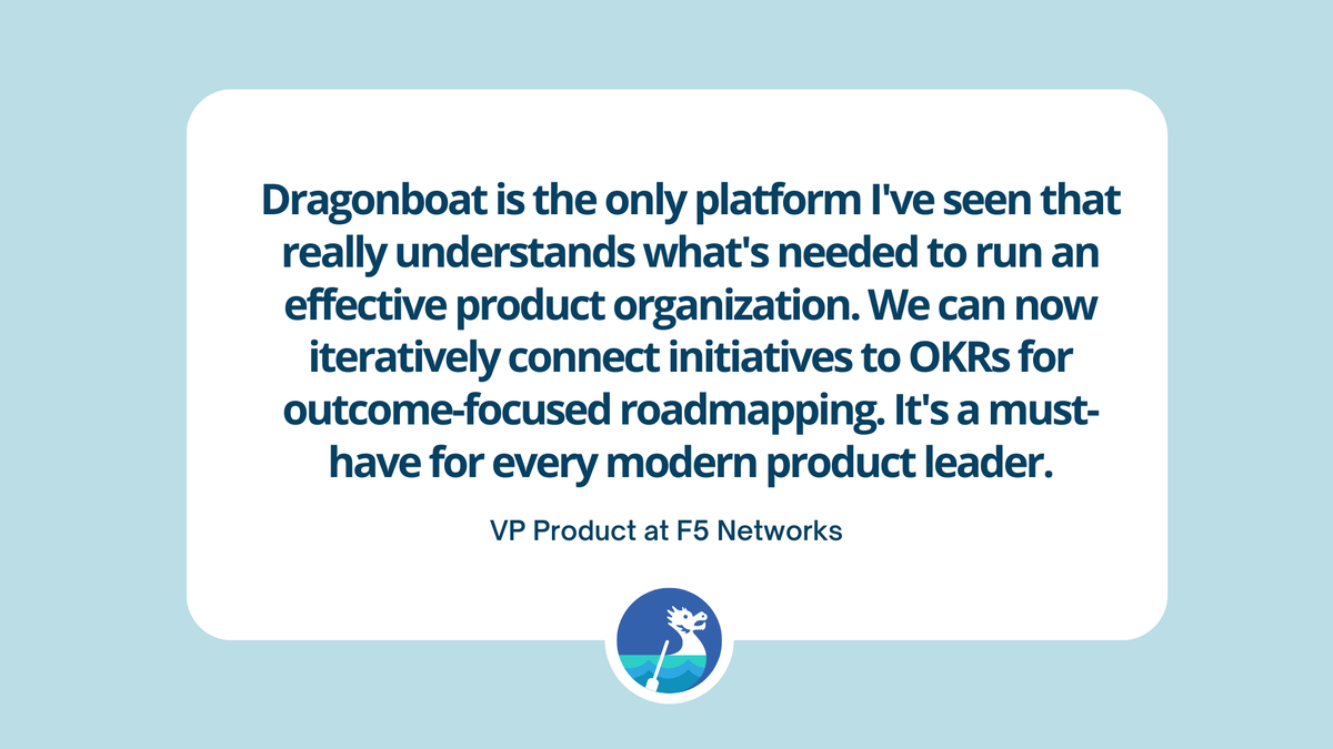 dragonboat_io's tweet photo. Dragonboat is purpose-built for product leaders by product leaders. Read why @F5 depends on Dragonboat for their product portfolio management needs.
#customerlove #productmanagement #productoperations #productstack #productleaders #outcomedrivenproduct https://t.co/WzEyj1S0wo