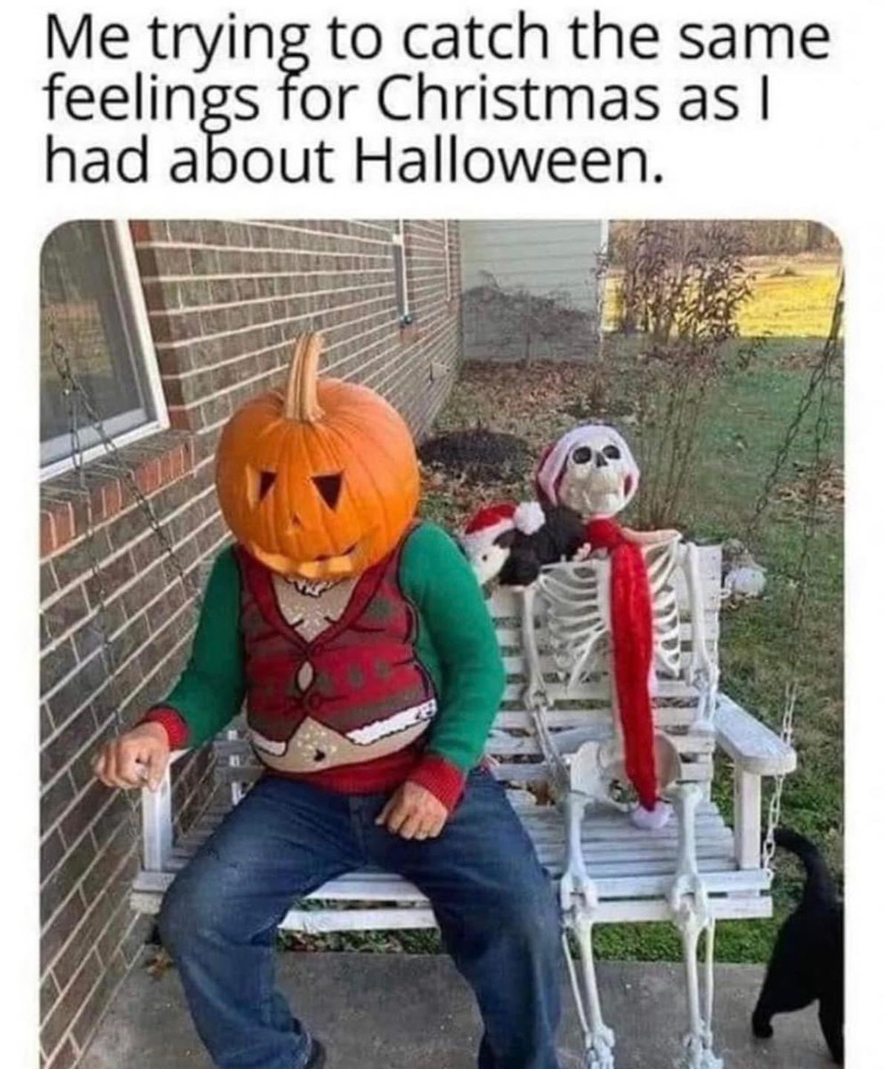 Anyone else feels this way? #Halloween #Christmas