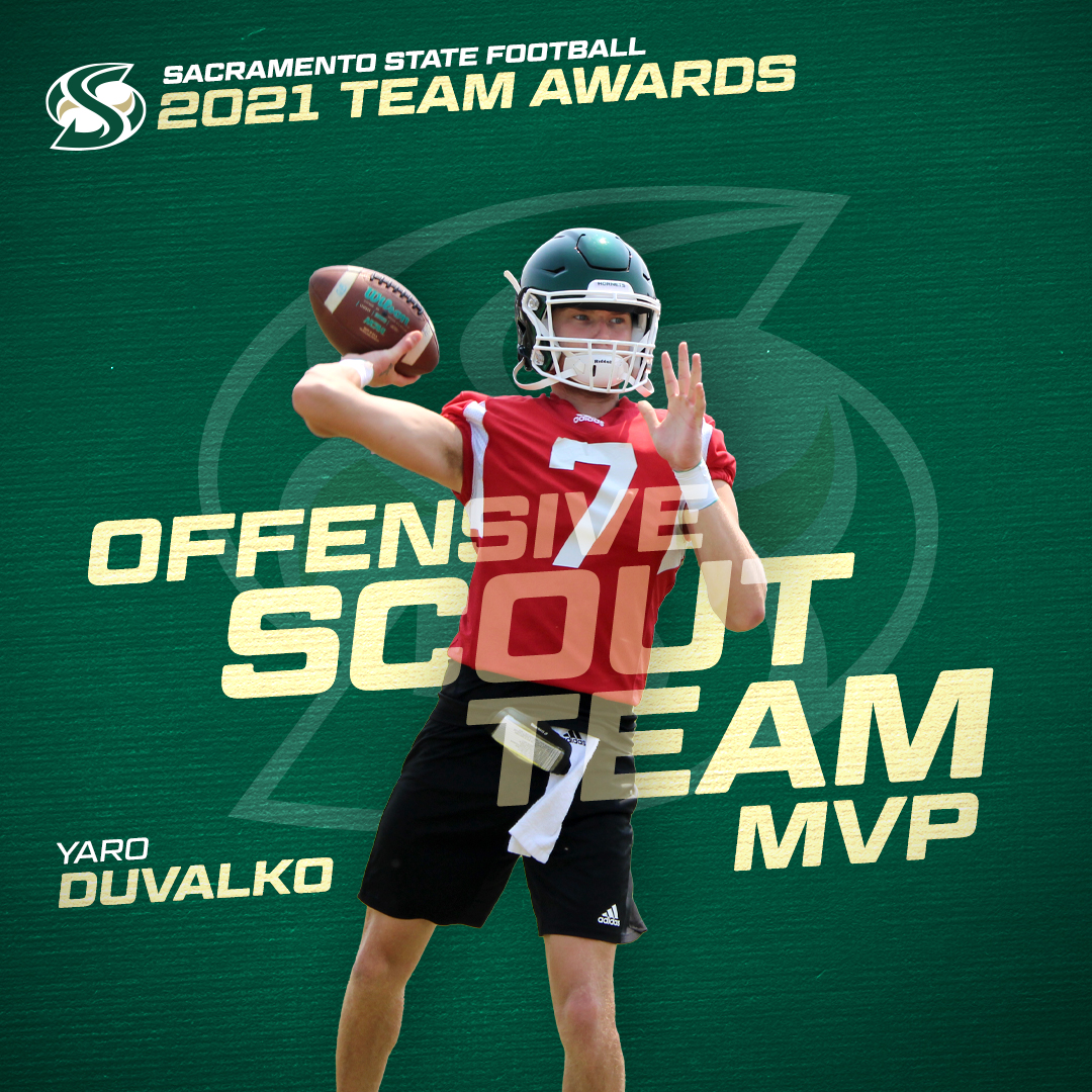 Sac State Football (@sachornetsfb) on Twitter photo Help us congratulate <a href="/ft_yaro/">Yaro Duvalko</a> for his effort and dedication towards making the Hornet Defense better every week! Help us congratulate <a href="/ft_yaro/">Yaro Duvalko</a> for his effort and dedication towards making the Hornet Defense better every week!
