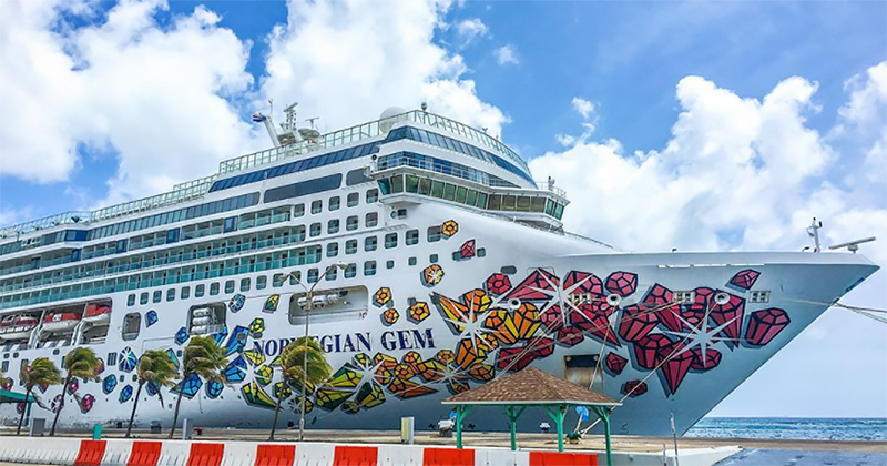 Charleston Welcomes Its First Cruise Ship Back After 2 Years of Covid Lockdowns globalflare.com/charleston-wel… #norgegiangem #charleston #isback