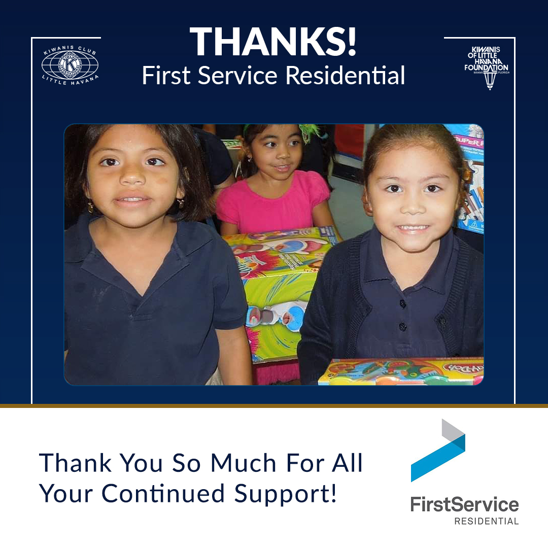 We are so grateful for all the support <a href="/FirstserviceRes/">Robert</a> has provided the Kiwanis Club of Little Havana over the years! We couldn't do what we do without partners like you!❤️

#kidsneedkiwanis #christmas #toydrive #community