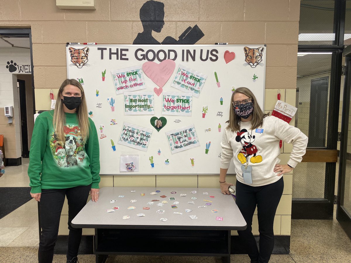 MathCoachLGlea's tweet photo. @MrsManola and I are so grateful for our amazing teachers! So glad we always “stick” together @EdnaKeithD86 and @WoodlandD86 #sticktogether https://t.co/DCMfXwRLSU