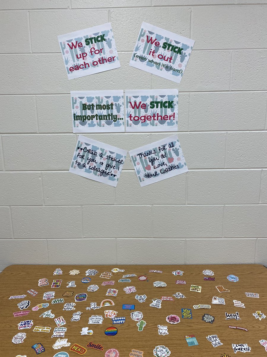 MathCoachLGlea's tweet photo. @MrsManola and I are so grateful for our amazing teachers! So glad we always “stick” together @EdnaKeithD86 and @WoodlandD86 #sticktogether https://t.co/DCMfXwRLSU
