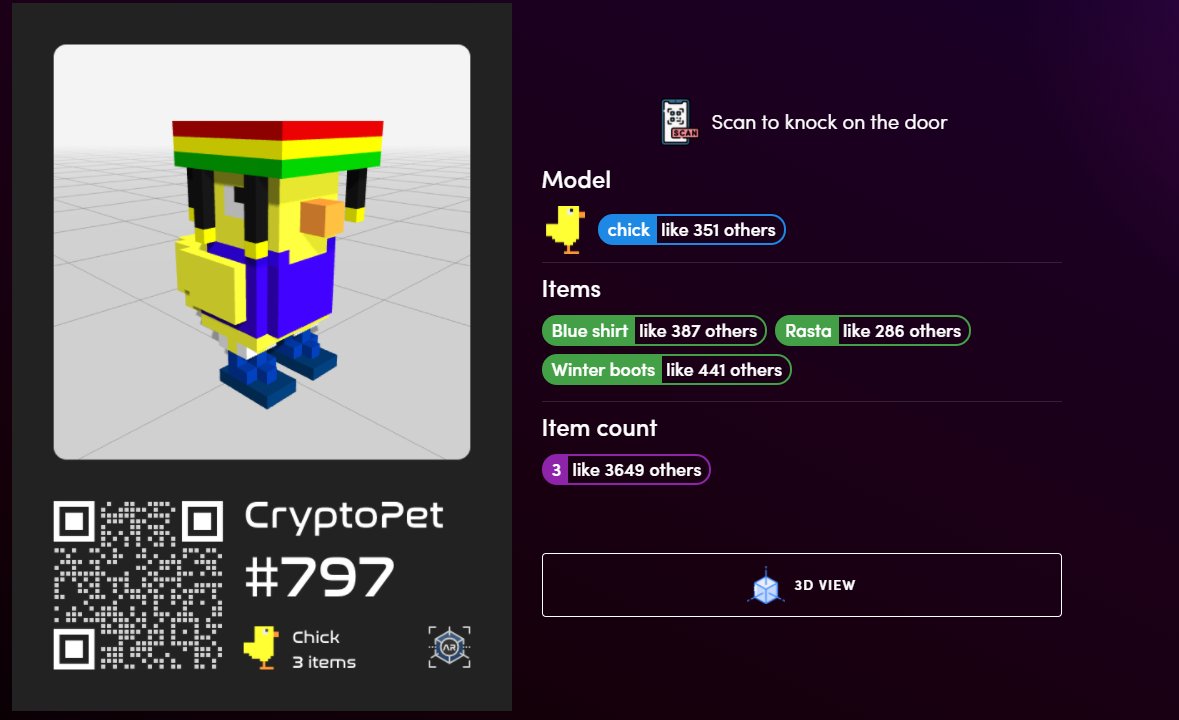 LovinsJustin's tweet photo. @CryptopetsAR #cryptopets #Solana #NFT #AugmentedReality #ForSale #MagicEden https://t.co/7HJo1A1UrI
