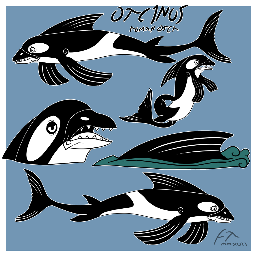 I havent drawn the orca in so long so here he is 