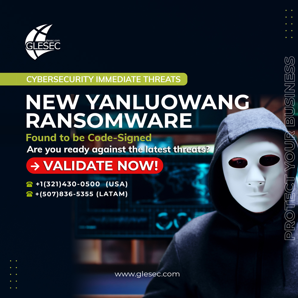 GLESEC_GROUP's tweet photo. Recent Ransomware attacks had files code-signed using a valid digital signature! Ransomware doesn’t take downtime.  GLESEC operates 7/24/365! Test now! 
Solution:https://t.co/mbLDd6zCTh
Test now: https://t.co/Y4vbK9tRwB
#cybersecurity #glesec #compliance #protection  #orlando https://t.co/POyim7PJdj