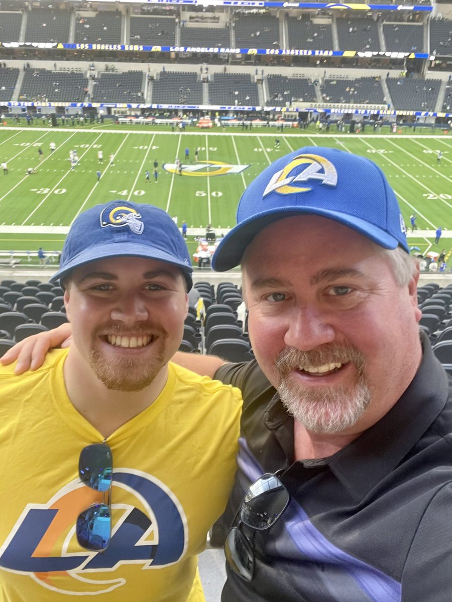 First NFL game for my boy.  #RamsHouse