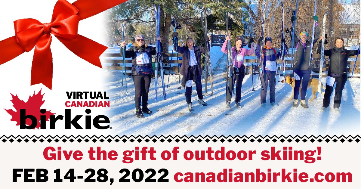 canadianbirkie's tweet photo. $20 Virtual Birkie is perfect present for the outdoor enthusiasts on your list. No shipping costs. Gives the gift of physical and mental health! Click red SIGN UP A FRIEND button at: https://t.co/HraUOp9sDC.  #CdnBirkie #VirtualBirkie #LetsBirkieBaby #xcSki #LastMinuteGiftIdeas https://t.co/quYhGVS4l6