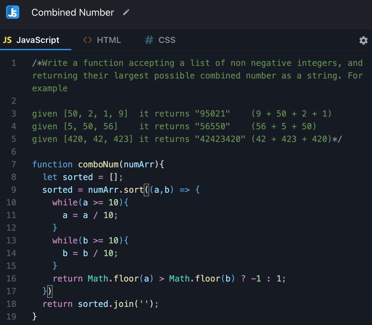 burmanp's tweet image. 30th day of #100DaysOfCode : code at least an hour a day! I spent two and a bit hours solving this problem. Got there in the end though. I&apos;m really slow and stupid at solving these #coding problems #JSitor more on cyber-dojo. #javascript