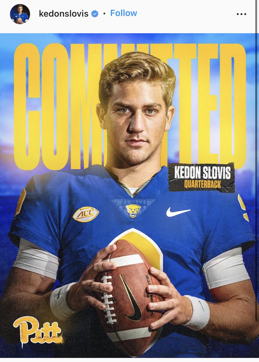 Adam Rittenberg on Twitter: "Former #USC quarterback Kedon Slovis announces  on IG that he's headed to #Pitt . Big pickup for Pat Narduzzi's team.  https://t.co/r9AGJZZs2C" / Twitter