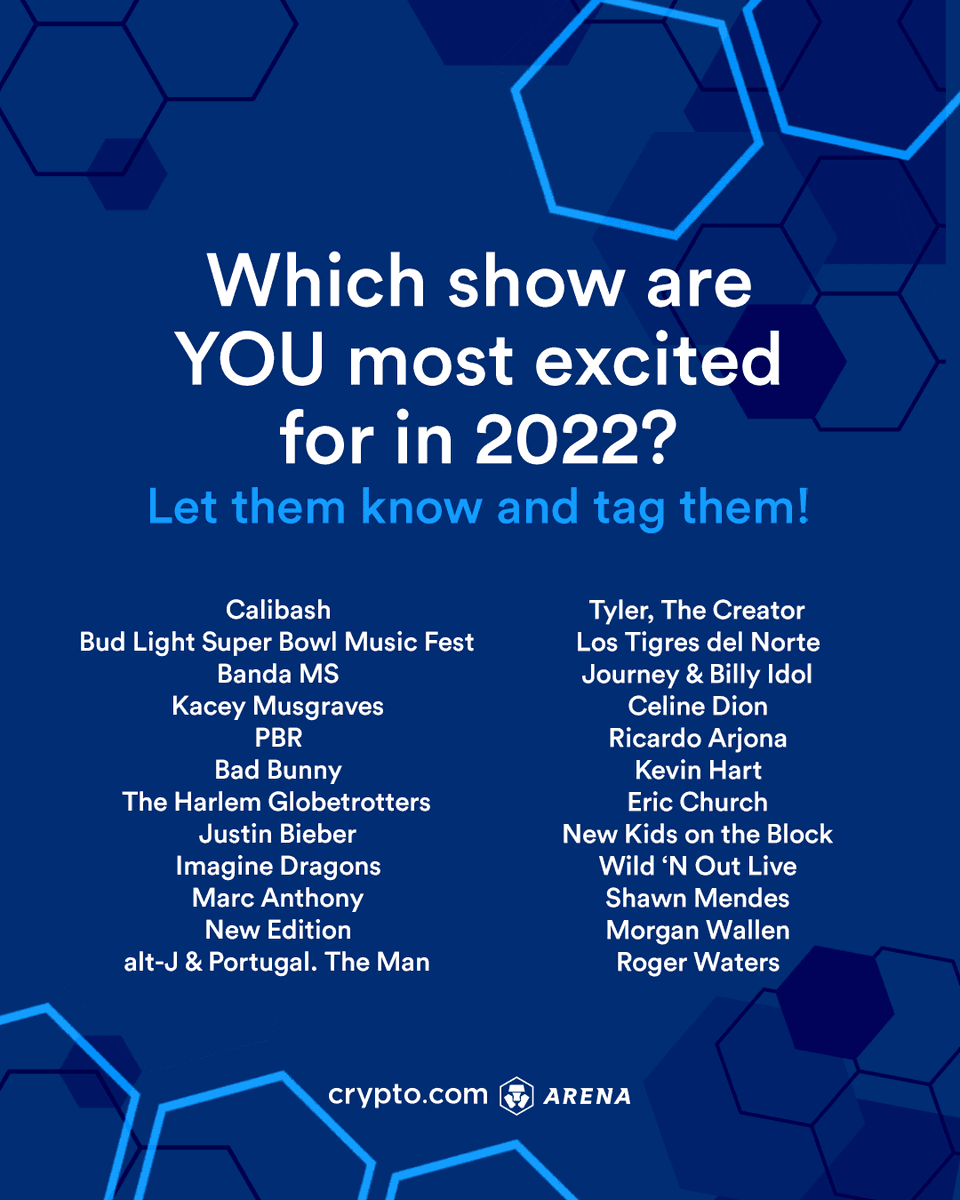 cryptocomarena's tweet photo. 100+ sporting events 🏀 🏒 
2,700+ minutes of live music 🎸 🎤 

This is our year #Wrapped 

What were you here for? What are you looking forward to in 2022? https://t.co/zEyB7JlUSJ