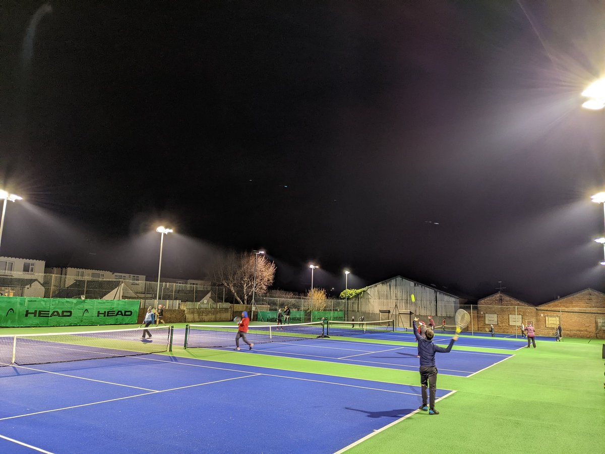 ThorndaleLTC's tweet photo. Delighted to announce the opening of our two new floodlight courts.
Now all of our 5 courts have floodlights.
Tonight we had 30 players for Mulled Wine and Mince Pies with a friendly social Tuesday Team Tennis!
#tennis #tennisisback #wirral #wallasey #wallaseytennis https://t.co/vOGy7Vkjyk