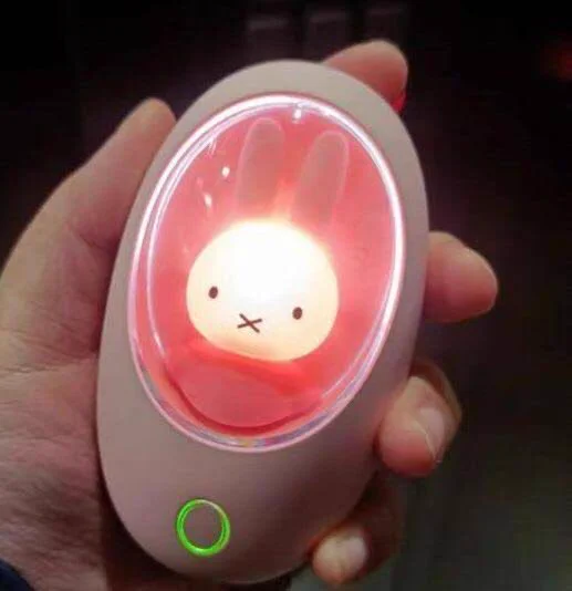 電車の中で女性が持っていたもの！ミッフィーのハンドウォーマーがかわいい！