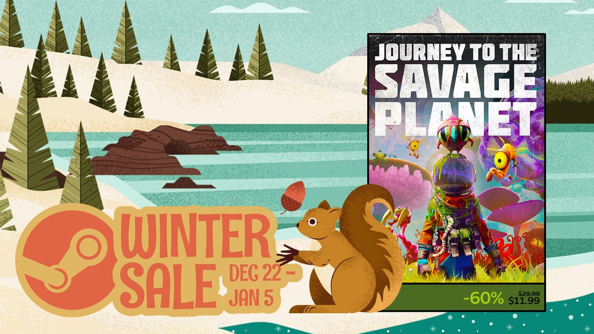Get yourself something for the holidays. The Steam Winter Sale begins today. Get a ton of <a href="/505_Games/">505 Games</a> titles on sale, including Journey to the Savage Planet!

❄️ 505.games/SteamWinterSal… ❄️