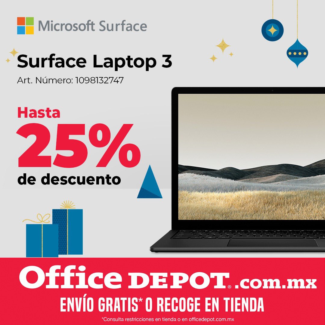 dimehectorg's tweet photo. Si planeas regalar una laptop, deberías echarle un ojo a la página de Office Depot #SiVasARegalarPiensaEnOfficeDepot #SurfaceMx @officedepot https://t.co/EESRzTHnDj