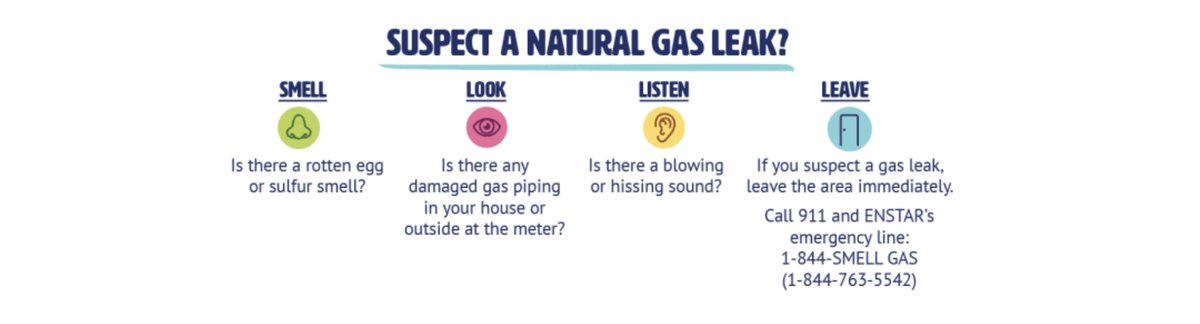 ENSTARNatGas's tweet photo. That was a shaker! After an earthquake, confirm natural gas appliances are in safe working condition, appliance vents have not shifted or become blocked by debris &amp; check for signs of a natural gas leak. Visit our website for more natural gas safety tips: https://t.co/0ZW9eSLmsf https://t.co/Bx4rEd2WUt