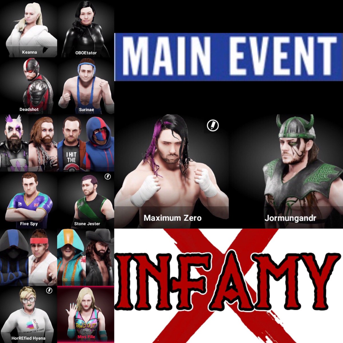WymrickTheRed's tweet photo. #goinglive at 7 PM EST on #Twitch for Hempen Jig Championship #Wrestling on #wwe2k19! Come watch our #twitchcommunity go head to head in the squared circle! https://t.co/7XIrtFN8co #SupportSmallStreamers #gamer #twitchaffiliate https://t.co/ZnhfzWGhnq
