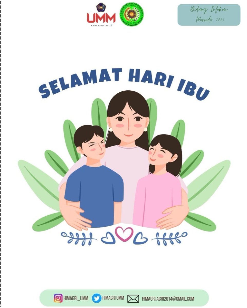 HimagriUMM's tweet photo. Berbahagialah bagi yang masih dapat bersama ibu. Bagi yang telah ditinggalkan ibu mari terus mendoakan. Mari kita jadikan hari ibu ini sebagai momentum penghormatan kepada ibu &amp; kaum perempuan atas kasih sayang yang tak bertepi. 
" SELAMAT HARI IBU "

#himagriumm #hariibu https://t.co/V0GE8X56dL
