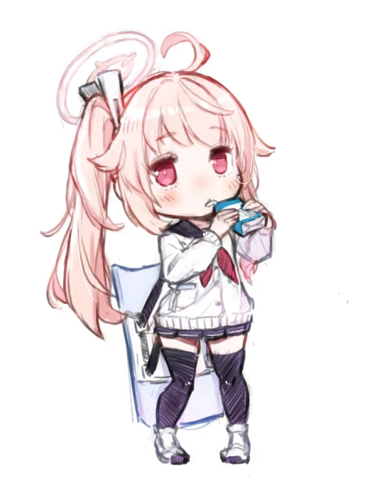 腹が減っては……!
#ブルーアーカイブ 